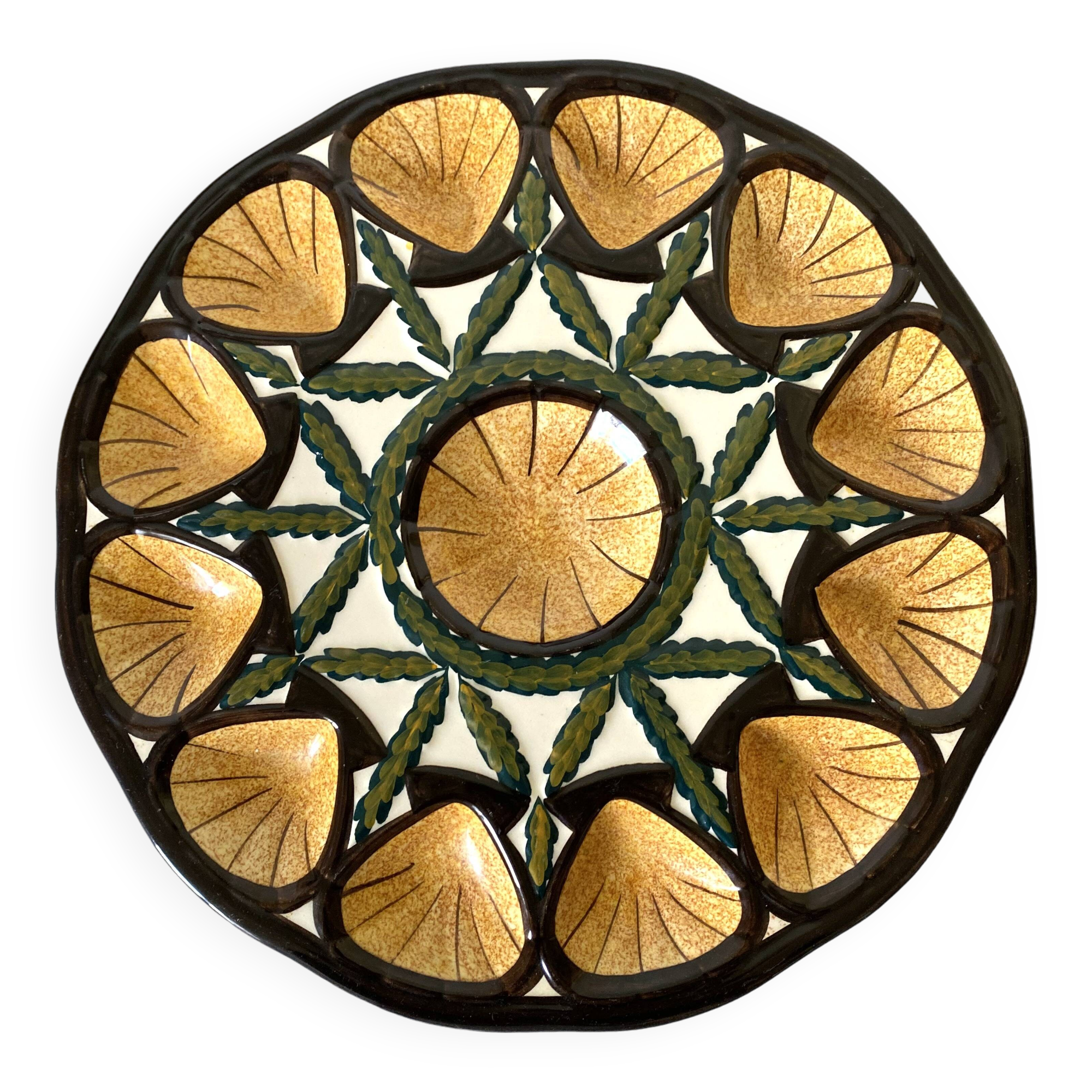 Vintage St Jean de Bretagne oyster dish