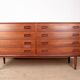 Large double chest of drawers, Danish in teak, 8 drawers, by Dyrlund 1960.