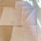 Drap monograme Jp en lin