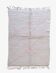 Tapis Beni Ouarain blanc et rose