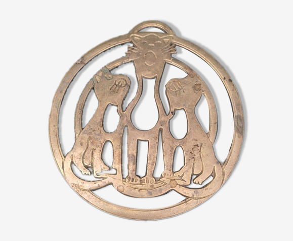 Underside brass deco cat retro vintage vintage dp 0422068