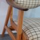 Danish Oak and Wool Chair, Mid-Century Scandinavian 1950s