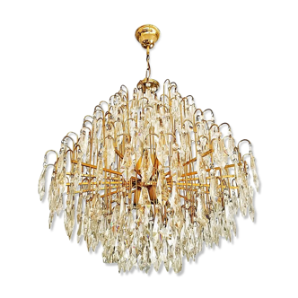 Lustre italien en cristal de Murano 1970