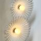 Pair of opaline and porcelain sconces