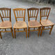 Set de 4 chaises en hêtre bistrot