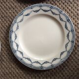 Series of 9 plates Terre de fer