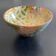 Signed bowl painted with stencil