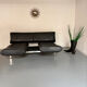De Sede DS 140 midnight blue 3-seater vintage leather sofa 1980s design