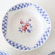 Set de 4 assiettes creuses Luneville, motif 'Henri', vintage français, authentique, rare, campagne
