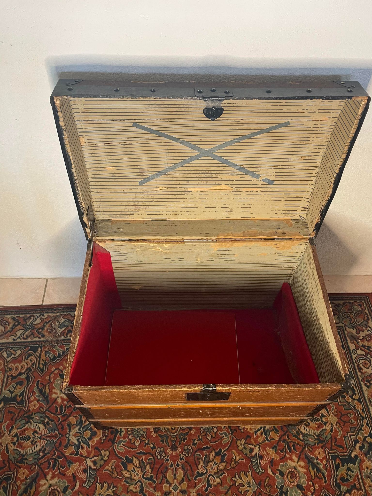 Old travel chest