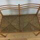 Wooden mulched modernist bench in 1950s