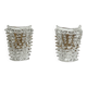 Murano Glass and Brass Wall Lights or Sconces in Barovier Style