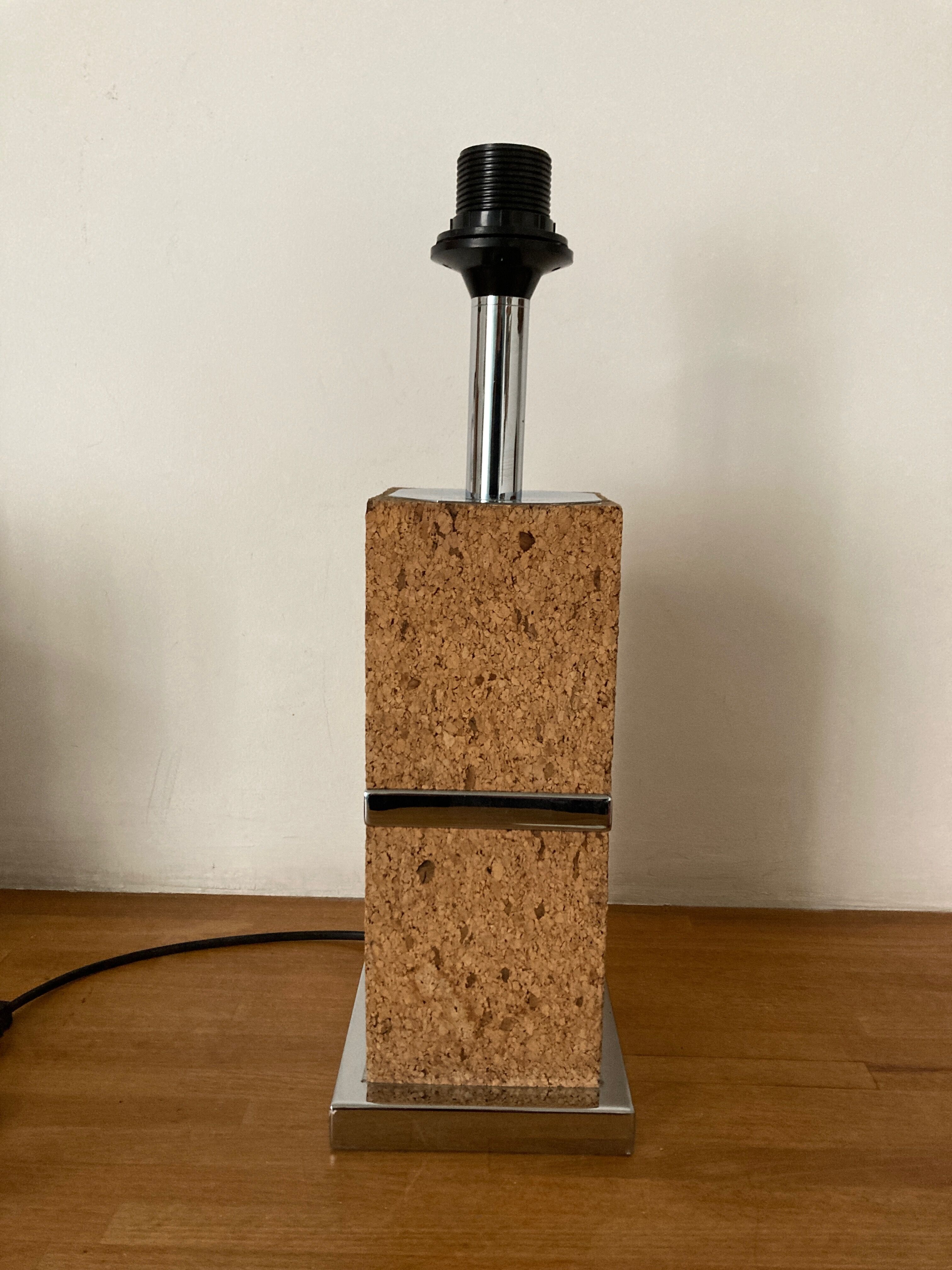 Product Popup Noel 22 Lamp 1970 in cork and chrome