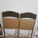 Velvet folding chair