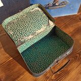Set of 3 old cardboard suitcases