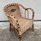 Fauteuil en rotin enfant vintage