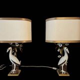 Lamps/vintage, a pair of unique mangani lamps, italy, 1960s/1970s.