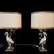 Lamps/vintage, a pair of unique mangani lamps, italy, 1960s/1970s.