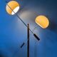 Vintage dijkstra mushroom swing arm space age floor lamp