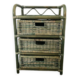 Meuble rotin vintage