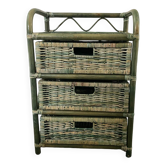 Meuble rotin vintage
