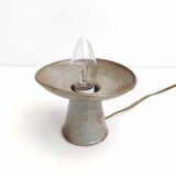 Lampe bougeoir en grès