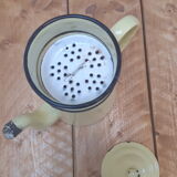 Yellow metal teapot