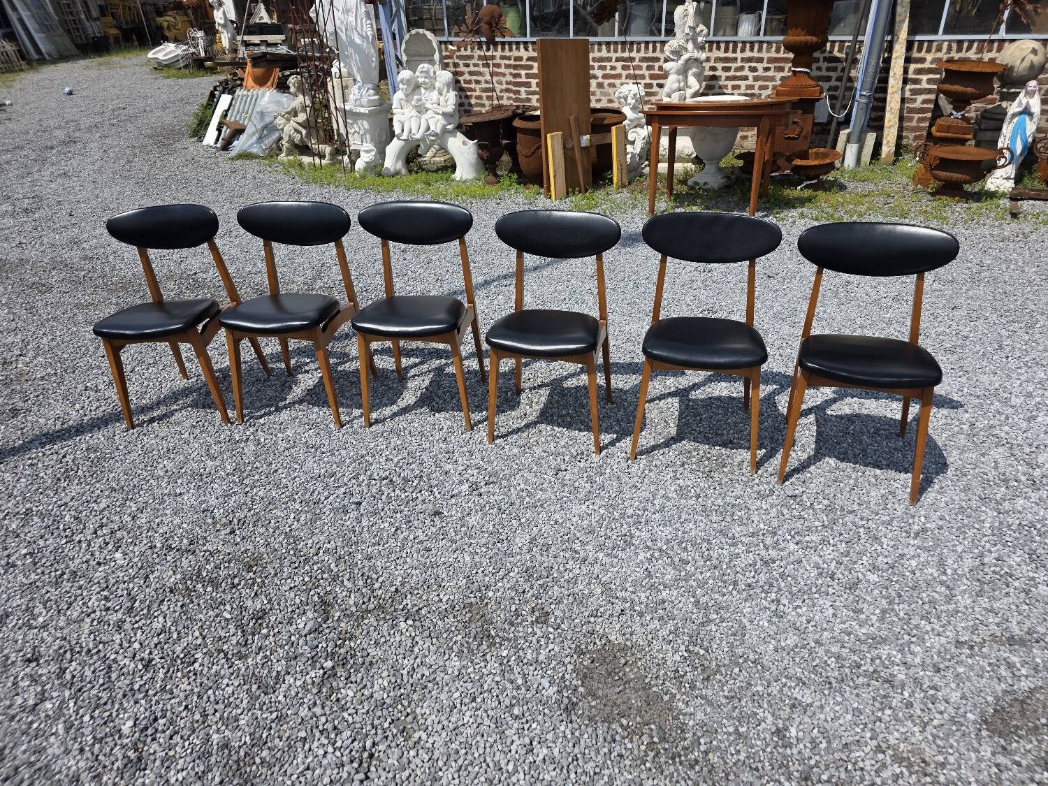 6 chaises, années 60