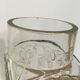 Jar old bubbled glass art nouveau decoration