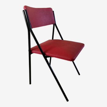 Chaise rétro design rouge