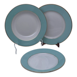 Service complet amande et or Limoges, 6 assiettes