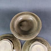 Blanot stoneware, series of 6 hollow plate vintage