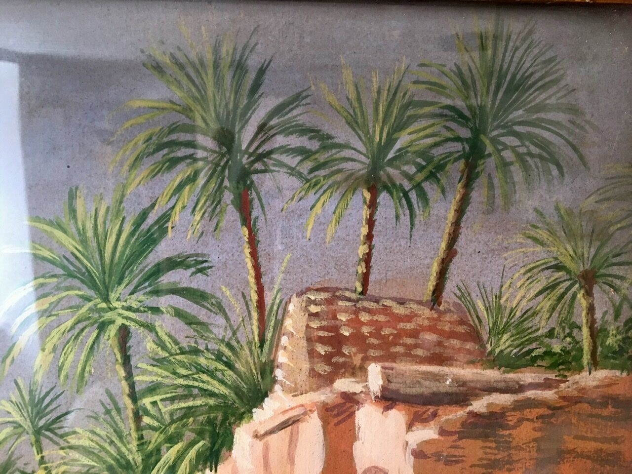 Ancient oriental landscape painting, signed' early 20th century