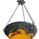 Art Deco, marbled glass pendant by Noverdy circa 1940.