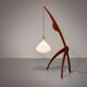 Danish mid-century praying mantis floor lamp – Rispal style
