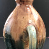 Vase with asymmetrical handles in Flemish stoneware