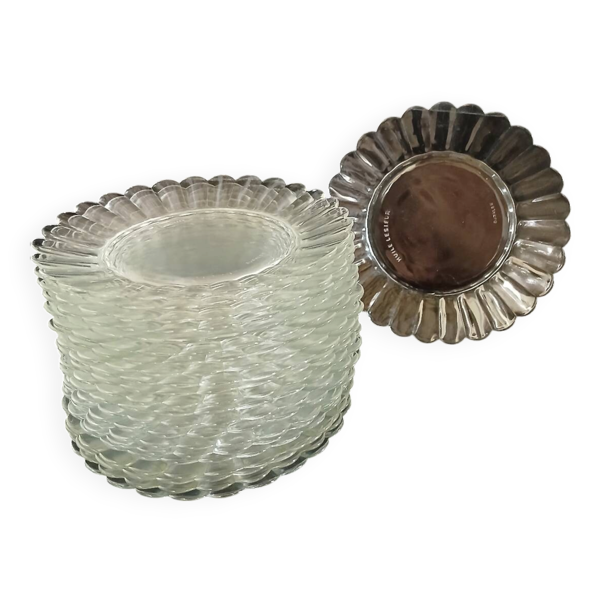 22 vintage Duralex dessert plates