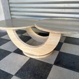 Table basse italienne en travertin