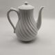 Vintage porcelain coffee maker Haviland twisted limoges France white