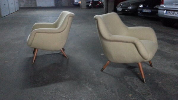 1/2 fauteuil organic année 50 original