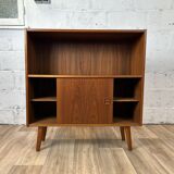 Buffet, bibliothèque scandinave en teck, années 60