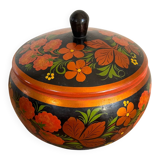 Vintage lacquered wooden bonbonnière