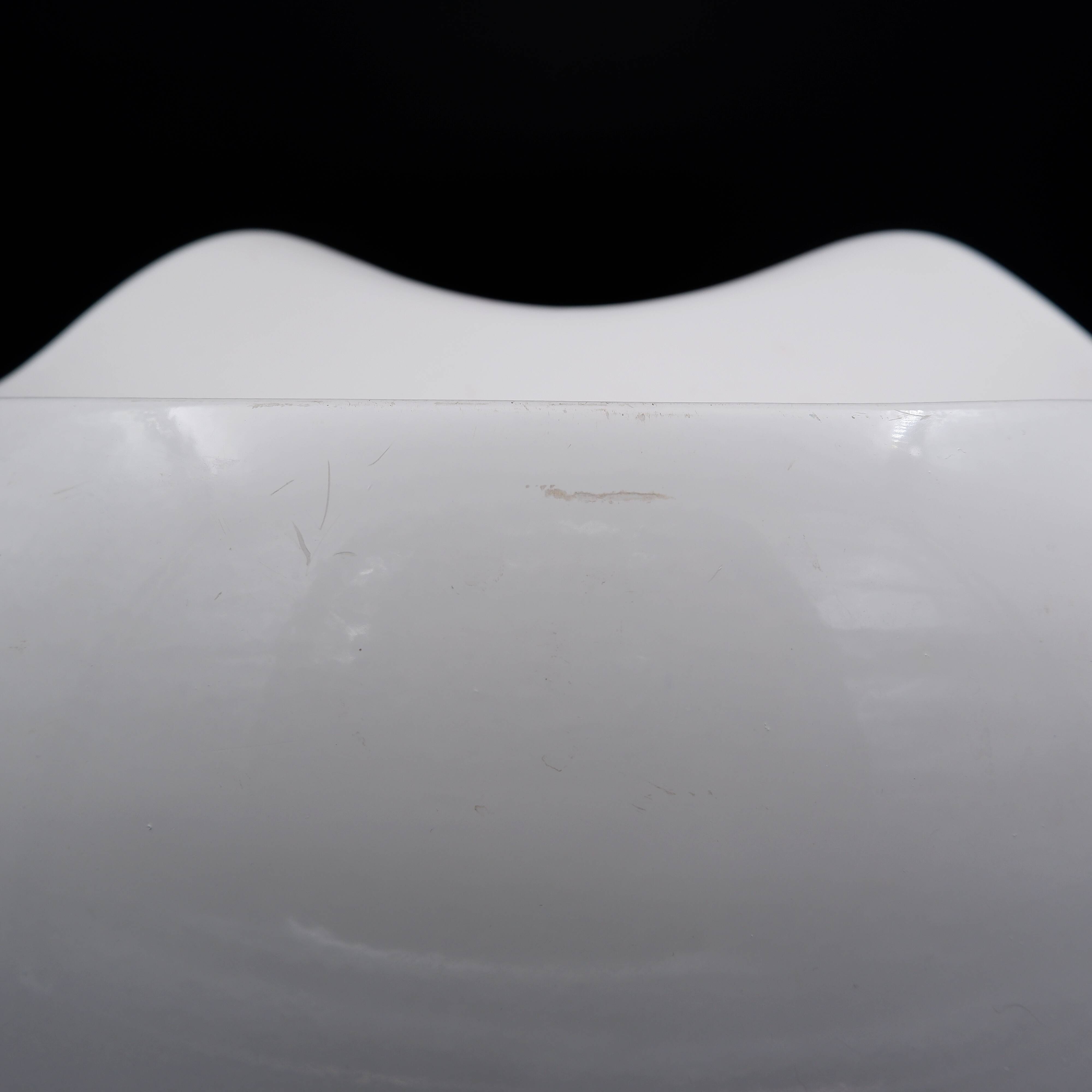 Vintage white Efebino stool by Stacy Dukes for Artemide, 1960s