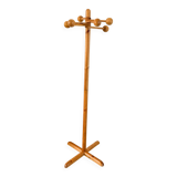 Pine coat rack attributed to Reiner Daumiller, 1970s/1980s
