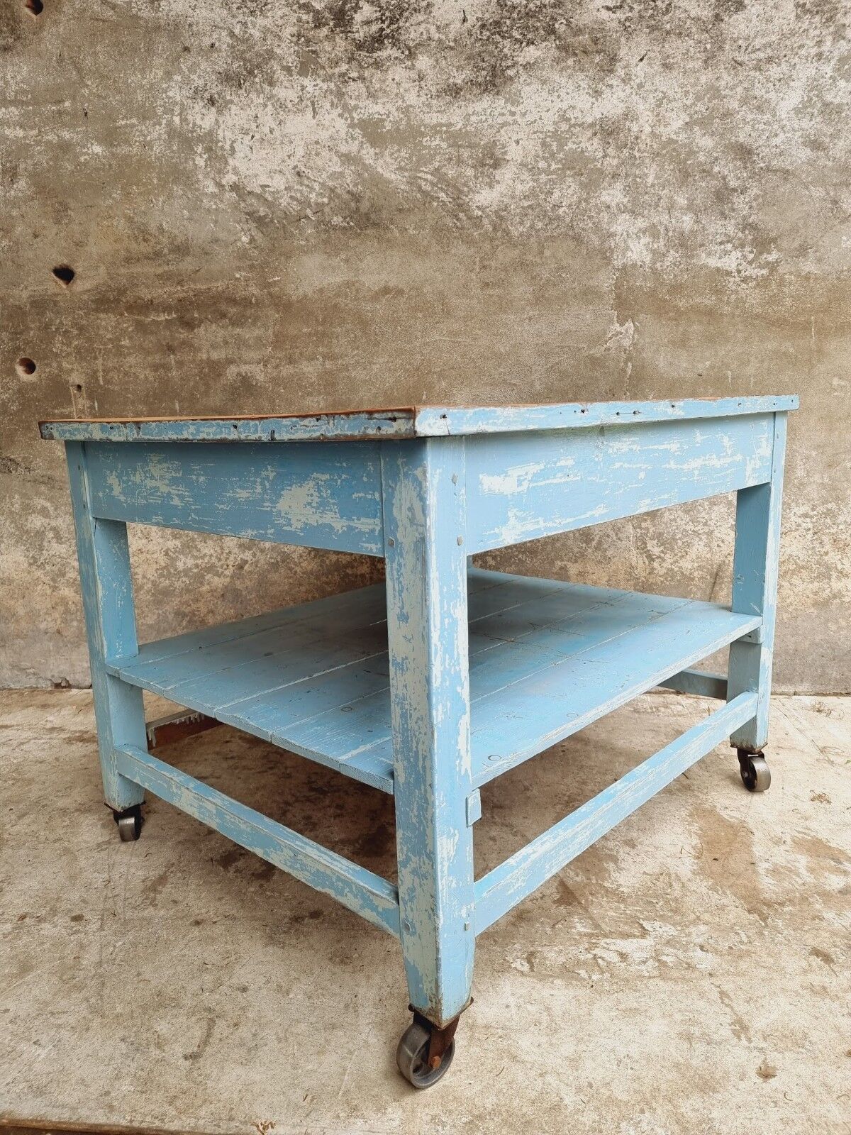 Old work table side table display table kitchen island