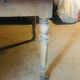 1900s country table/bistro table in its pattine