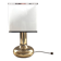 Italian metal table lamp with perspex lampshade, 1970s