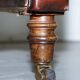 Small Victorian leather Chesterfield sofa