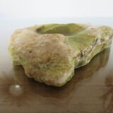 Brutalist ashtray in green oxyx