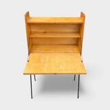 Vintage 1950s asymmetrical wall-mounted secretary desk
